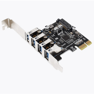 Контроллер PCI-E to USB 3.0 4 port 4 Port PCIe (Низкопрофильный)