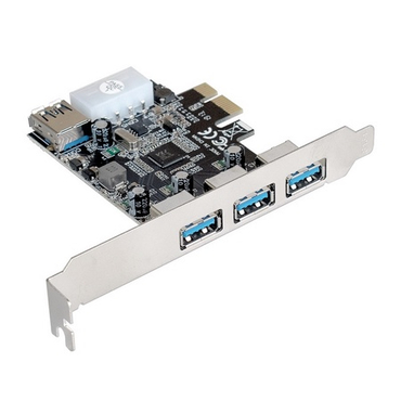 Контроллер Exegate PCI-E 2.0, 3*USB3.0 ext + 1*USB3.0 int EXE-367 (OEM) EX283720RUS