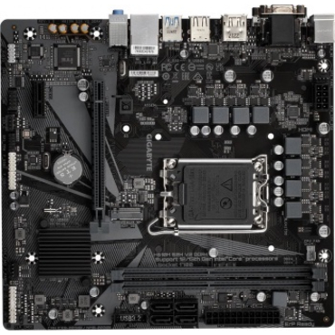 М/плата GIGABYTE H610M S2H V2 DDR4, LGA1700, H610, 2*DDR4, DP+D-Sub+DVI+HDMI,  4 SATA 6 Гб/с, M2, Audio, Gb LAN, USB 3.2, USB 2.0, COM*1 header, mATX