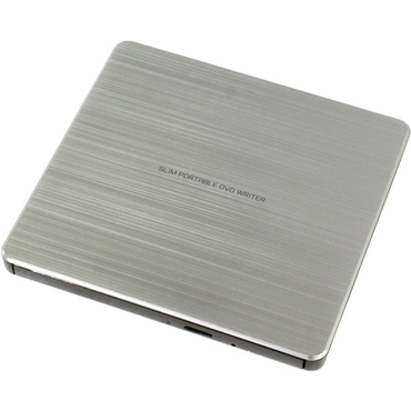 Привод .внешний DVD-RW LG GP60NS60.AUAE12S USB slim серебристый (RTL)