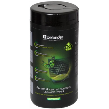 Чистящие салфетки DEFENDER CLN30300 Optima для поверхностей, туба (100шт)