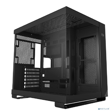 Корпус PCCOOLER C3 T500 BK, Panoramic Mid Tower, Black, TG, 0.7 SPCC, no fans ATX, mATX, mITX 175/400/200mm 1x2.5