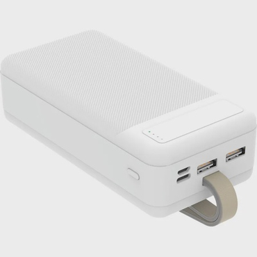 Аккумулятор внешний универсальный TFN PowerAid PD белый 30000 mAh