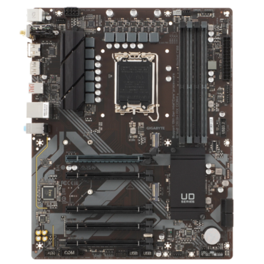 М/плата GIGABYTE B760 DS3H AX DDR4, LGA1700, B760, 4*DDR4, DP+HDMI, 4 SATA 6 Гб/с, M2, Audio, Gb LAN, USB 3.2, USB 2.0, Type-C, COM*1 port, ATX