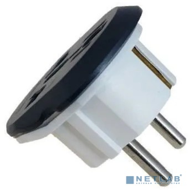 Переходник сетевой Premier 11626/20 (K1616) (1 розетка) евровилка, темно-серый