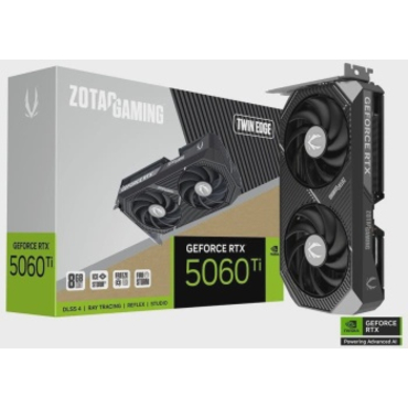 Видеокарта Zotac RTX5060Ti TWIN EDGE 8GB GDDR7 128bit 3xDP HDMI 2FAN MEDIUM PACK