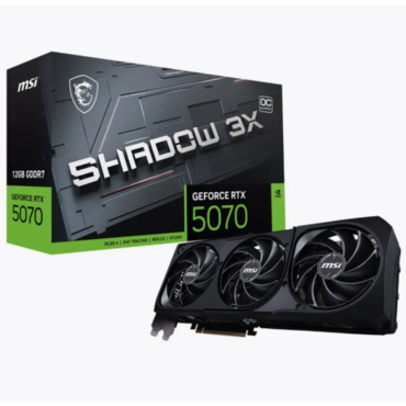 Видеокарта 12Gb PCI-E MSI RTX5070 SHADOW 3X OC 12GB GDDR7 (192bit) HDMI/3xDP (RTL)