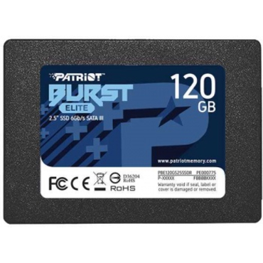 Накопитель SSD 120Gb Patriot Burst Elite SATA-III TLC (PBE120GS25SSDR)