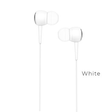 Наушники + микрофон HOCO M19 Кнопка ответа/ 1.2м/ 3.5 mm jack/ White