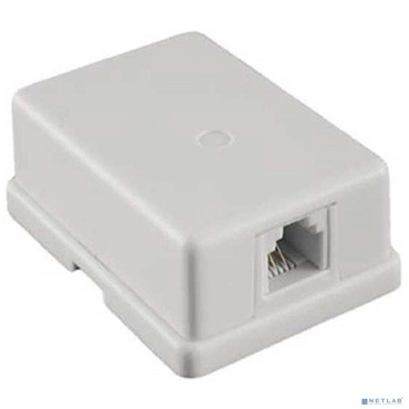 Розетка внешняя одинарная Exegate EX271122RUS SM1-RJ45-C5  RJ-45 кат.5/5E UTP Krone/110