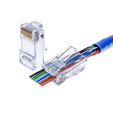 Коннектор для UTP кабеля 5e CAT RJ-45 8P8C (1шт.) со сквозным отверстиемLC-PTU-01/100 — основная фотография