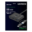 Разветвитель UGREEN CR113 (40850) USB 3.0 Hub with USB-C Port. Длина 1 м. Цвет: черный — основная фотография