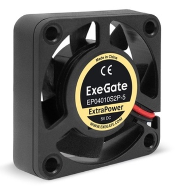 Вентилятор 5В DC ExeGate ExtraPower EP04010S2P-5 (40x40x10 мм, Sleeve bearing (подшипник скольжения), 2pin, 7500RPM, 35dBA)