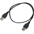 Кабель USB2.0 Cablexpert CC-USB2-AMAM-0.6M, AM/AM, экран, 28/26AWG, медь, Pro, 0.6м, черный, пакет — основная фотография