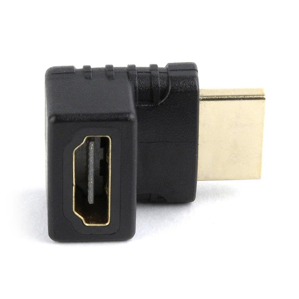 Переходник HDMI-HDMI Cablexpert 19F/19M, угловой соединитель 270 градусов, золотые разъемы, пакет A-HDMI270-FML