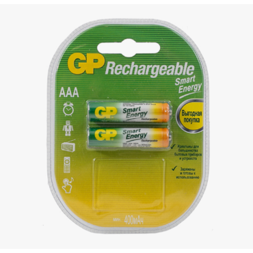 Аккумулятор тип AAA GP 400mAh (2шт в блистере)