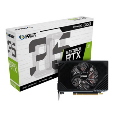 Видеокарта Palit PCIE16 RTX3050 6GB PA-RTX3050 STORMX 6GB V1 (NE63050018JE-1072F)