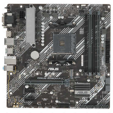 М/плата ASUS PRIME B450M-A II Socket AM4 PCI-E/DVI/D-SUB/HDMI/4DDR4 mATX