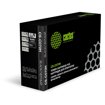 Картридж Cactus CS-C070H (070H BK/5640C002) Черный для Canon i-SENSYS LBP243/LBP246/MF461/MF463/MF465 (10200стр)