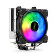 Кулер ExeGate Dark Magic EXX400V2-PWM.RGB {Al+Cu, черное покрытие, 4 тепл.трубки, LGA775/1150/1151/1155/1156/1200/1700/AM2/AM2+/AM3/AM3+/AM4/FM1/FM2/7 — основная фотография