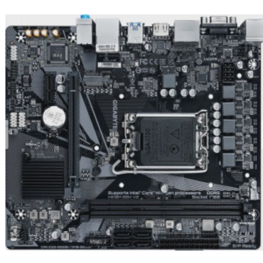 М/плата GIGABYTE H610M S2H, LGA1700, H610, 2*DDR5, 4*SATA, 1*M.2, 2*USB 3.2, 4*USB 2.0, 1*PCIx16, 1*PCIx1, D-Sub+HDMI+2*DP, mATX