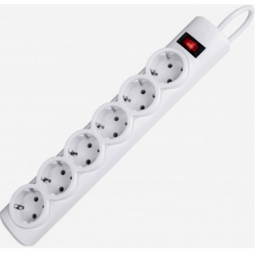 Сетевой фильтр Defender DFS 153 3.0 м 6 розеток 99490