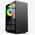 Компьютерный корпус CBR mATX Minitower V500, без БП, 1хUSB 3.0, 2хUSB 2.0, HD Audio+Mic, закаленное стекло, черный [PCC-MATX-V500-WPSU — основная фотография