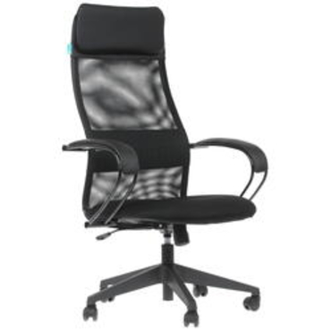 Кресло руководителя Бюрократ  CH-608/BLACK (спинка сетка черный TW-01 TW-11 искусст.кожа/ткань)