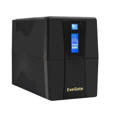 Источник бесперебойного питания ExeGate Power Smart ULB-650.LCD.AVR.4C13 650VA/360W, LCD, AVR, 4*C13, черный <EX292771RUS>