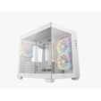 Компьютерный корпус Deepcool CG330 3F WH без БП, боковое окно (панорама), 3x120мм ARGB PWM вентилятора, белый, mATX (R-CG330-BKNGM3-G) <CG330 3F WH> — основная фотография