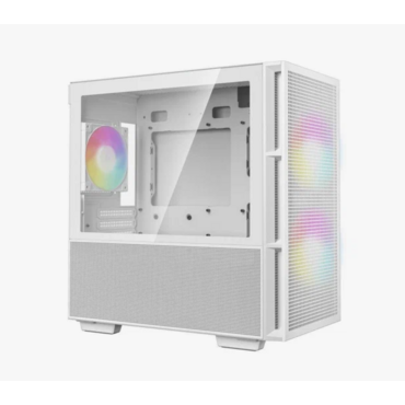 Компьютерный корпус Deepcool CH360 WH без БП, боковое окно (закаленное стекло), 2x140мм ARGb LED вентилятор спереди и 1x120мм ARGb LED вентилятор сзад