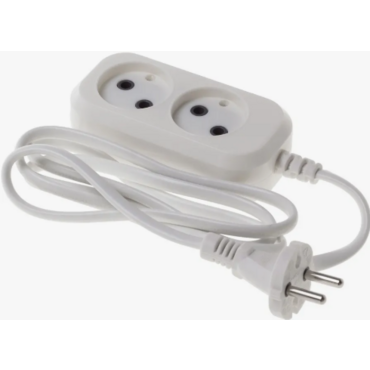 Сетевой удлинитель Buro BU-PSL2.1/W 1.5 м (2 розетки) белый (пакет ПЭ) <BU-PSL2.1-W>