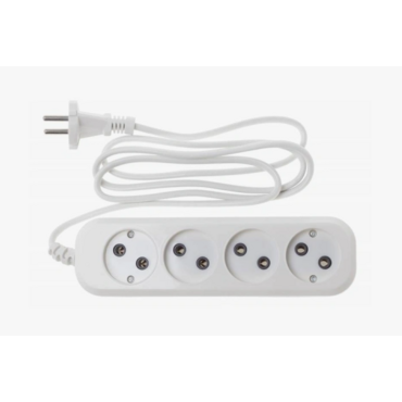 Сетевой удлинитель Buro BU-PSL4.1/W 1.5 м (4 розетки) белый (пакет ПЭ) <BU-PSL4.1-W>