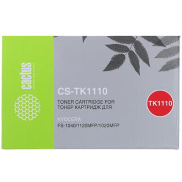 Тонер-картридж Cactus CS-TK1110BK Черный для Kyocera FS 1020MFP/1040/1120MFP (2500стр.)