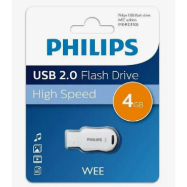 Флешка USB 4Gb PHILIPS WEE 2.0 8Gb, USB 2.0 <FM04FD110B/97>