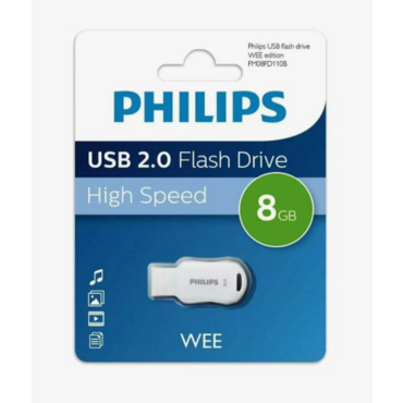 Флешка USB 8Gb PHILIPS WEE 2.0 8Gb, USB 2.0 <FM08FD110B/97>