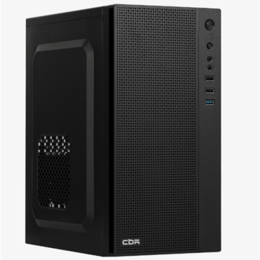 Компьютерный корпус mATX Minitower CBR MX12, c БП PSU-ATX500-08EC (500W/80мм), 1*USB 3.0, 2*USB 2.0, HD Audio+Mic, черный PCC-MATX-MX12-500W2