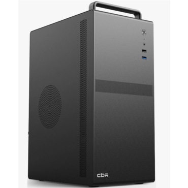 Компьютерный корпус CBR mATX Minitower V205, без БП, 1хUSB 3.0, 1хUSB 2.0, HD Audio+Mic, ручка, каркас металл 1.8мм, Black PCC-MATX-V205-WPSU <PCC-MAT