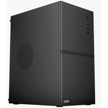 Компьютерный корпус CBR mATX Minitower V861, без БП, 2хUSB 2.0, HD Audio+Mic, черный PCC-MATX-V861-WPSU <PCC-MATX-V861-WPSU>