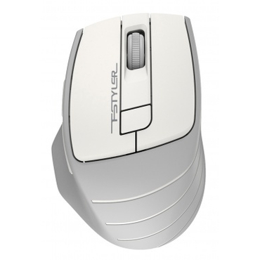 Мышь A4 Fstyler FG30S silent, беспроводная, 2000dpi,USB, бело-серый