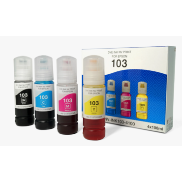 Чернила 103 для принтеров Epson, набор 4 цвета по 100 мл совместимые <NV-INK103-4100>