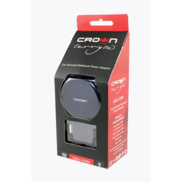 Зарядное устройство для ноутбука CROWN USB CMLC-3294 черный (Автомобильное 12V, 90W 15-20V, порт USB 5V 2.1A) <CM000001346>
