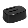 Док-станция UGREEN CM198 50857_ для двух жестких дисков, USB 3.0 to SATA Dual-Bay Hard Drive Docking Station EU, черная — основная фотография