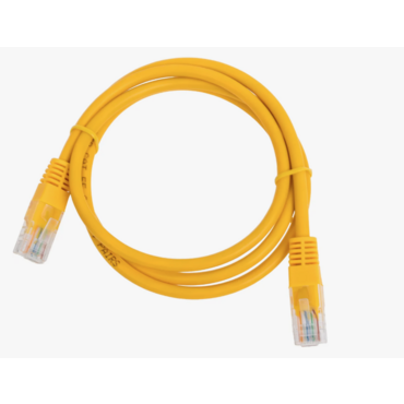 Кабель патч-корд U/UTP 5e кат. 5м Filum FL-U5-C-5M-Y 26AWG(7x0.16 мм), чистая медь, PVC, жёлтый <FL-U5-C-5M-Y>