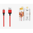 Кабель HOCO X14 USB 2.0, AM/Lightning M, черно-красный, 1м <17987> — основная фотография