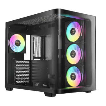 Компьютерный корпус Ocypus Iota C70 BK Curve ARGB Digital (Iota-C70-BKD400CD-GL) <Iota-C70-BKD400CD-GL>