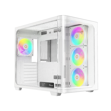 Компьютерный корпус Ocypus Iota C70 WH Curve ARGB Digital ATX без БП (Iota-C70-WHD400CD-GL) <Iota-C70-WHD400CD-GL>