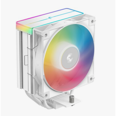 Кулер для процессора DEEPCOOL AG400 WH ARGb V2 белый 120мм алюминий+медь 2100rpm 31.6db 4-pin 220W 152мм <AG400 WH ARGB V2>