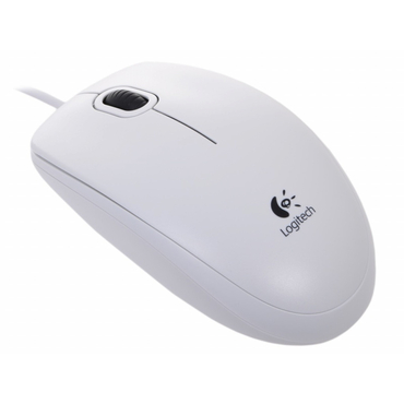 Мышь Logitech B100 Optical Mouse  800dpi  белый  USB (910-003360)