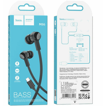 Проводные наушники Hoco M19 черный, внутриканальные, Jack 3.5 мм <M19 черный>